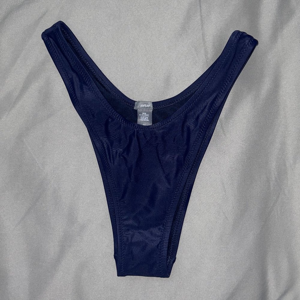 AERIE | Hi-Leg Cheeky Bikini Bottom | Size: S
